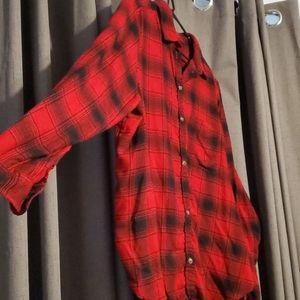 AE red and black flannel XXL boyfriend fit